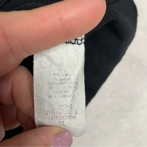 White Birch black top size XL not true to size cutouts at the neckline - Picture 5 of 6